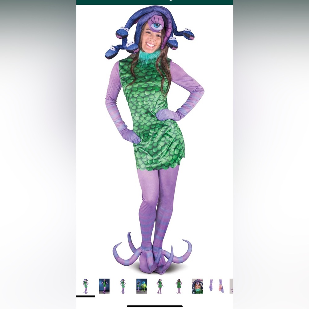 Women’s medium Celia from Monsters inc costume